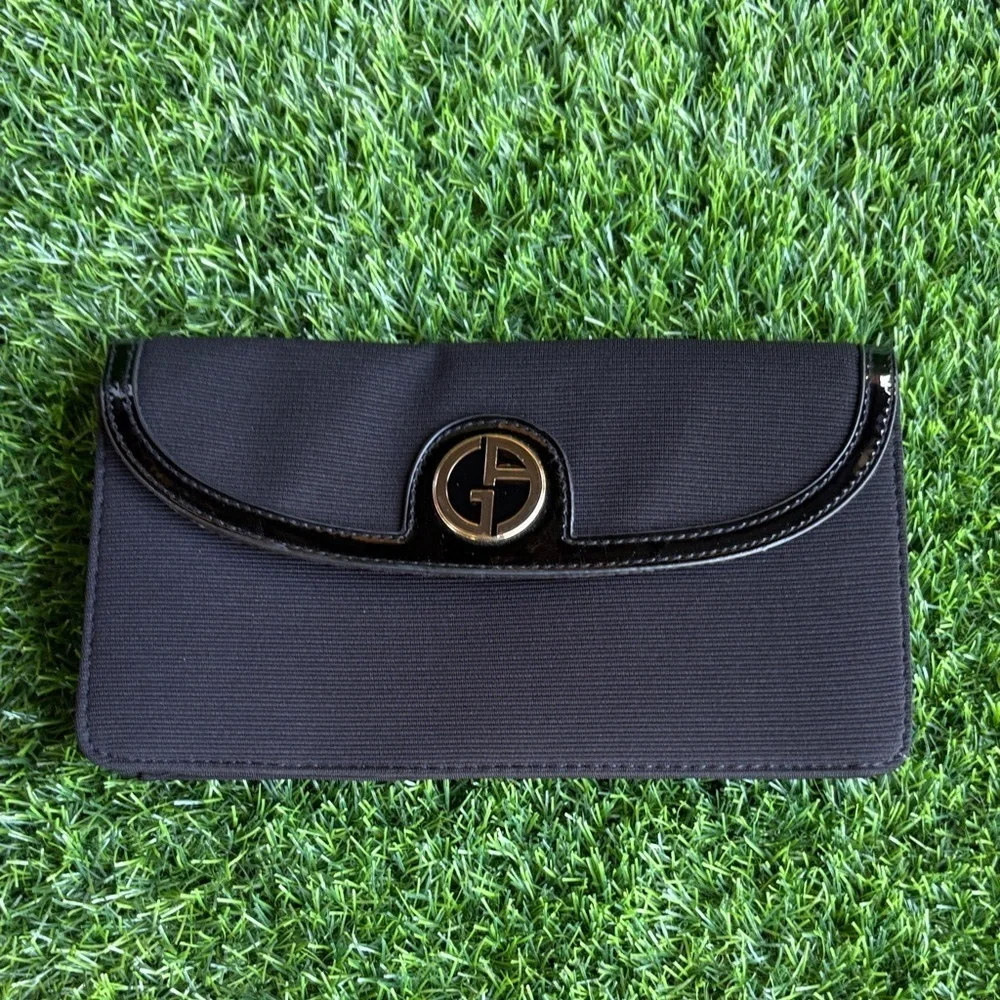 GIORGIO ARMANI Beauty Luxury Black Makeup Travel Cosmetic Bag
